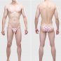 3PK Sexy exotic lingerie Men's cotton blend low-rise drawstring bikini briefs underpants 13009