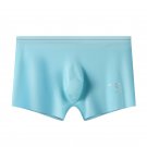 3PK Men's sexy underwear lingerie translucent quick-dry pouch boxer briefs Sky Blue 3058PJ