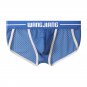 Wholesale 6PK Wangjiang Men's sexy underwear breathable mesh holes high-legs pouch briefs 3075GC