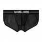 Wholesale 6PK Wangjiang Men's sexy underwear breathable mesh holes high-legs pouch briefs 3075GC