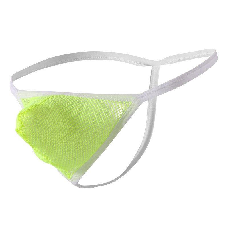 6PK Multi-color wholesale Men's sexy underwear mesh holes quick-dry thong t-string underpants 5022DK
