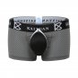 3PK Dark Gray Sexy men's underwear mesh perfortaed pouch quick-dry boxer briefs underpants KX010PJ