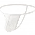 10-pack White Ciokicx Underwear Men's sexy lingerie mesh holes thong T-back Tenga underpants E108