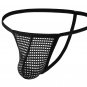 Black 10-pack Gay Men's sexy lingerie mesh holes thong T-back Tenga underpants E108