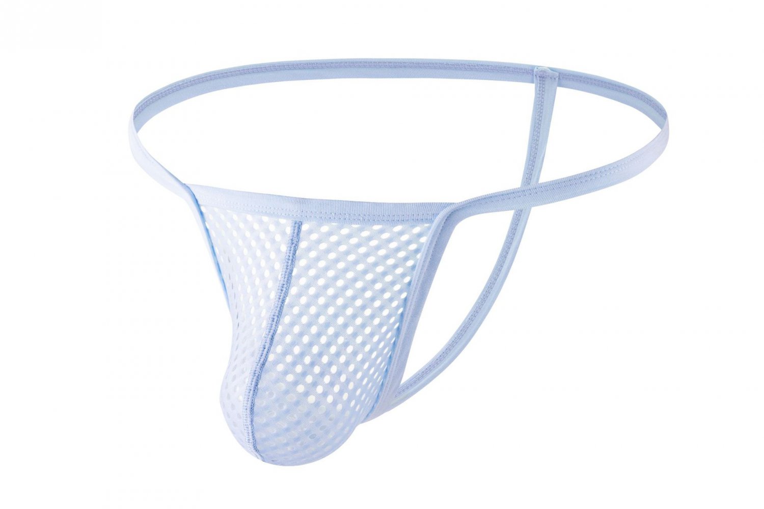 Blue 10-pack Gay Men's sexy lingerie mesh holes thong T-back Tenga underpants E108