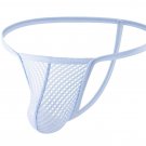 Blue 10-pack Gay Men's sexy lingerie mesh holes thong T-back Tenga underpants E108
