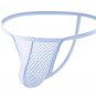 Blue 10-pack Gay Men's sexy lingerie mesh holes thong T-back Tenga underpants E108