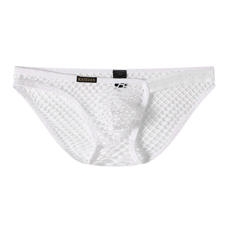 Multi-color 3PK Sexy Men's Underwear Summer Mesh Holes Sheer Quick-drying Briefs Underpants KX031SJ