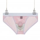 3PK Men's Sexy Underwear Summer Mesh Holes Sheer Physiological Briefs Underpants KX015GX
