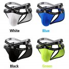 4PK Mixed-color Gay Men's underwear sexy mesh holes sheer cut-out mooning briefs underpants KX022HK