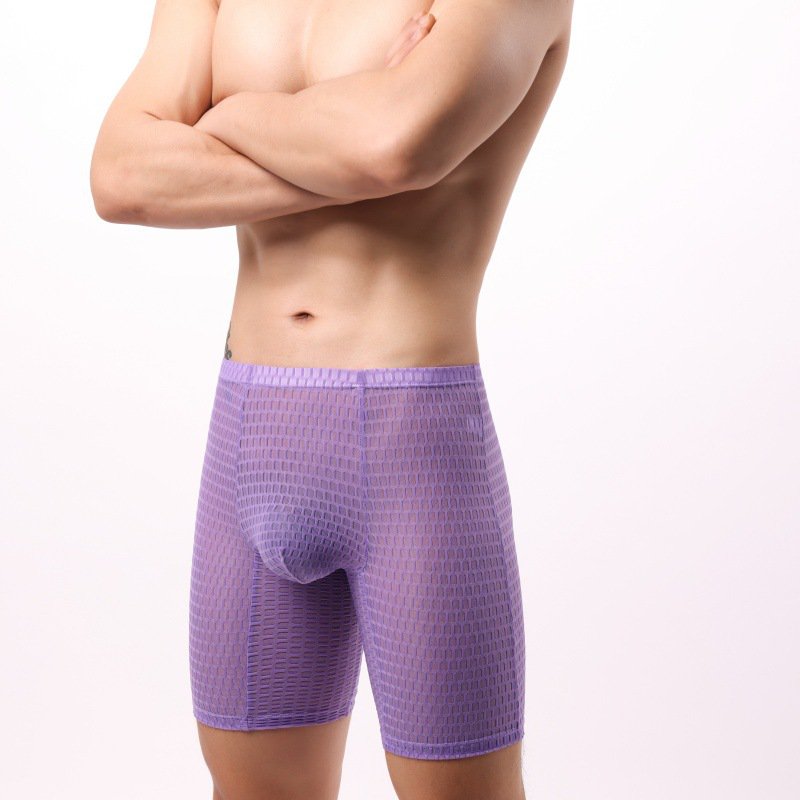 Lace mesh multi-color 3PK Men's sexy underwear sheer sports quick-drying boxer shorts NK29