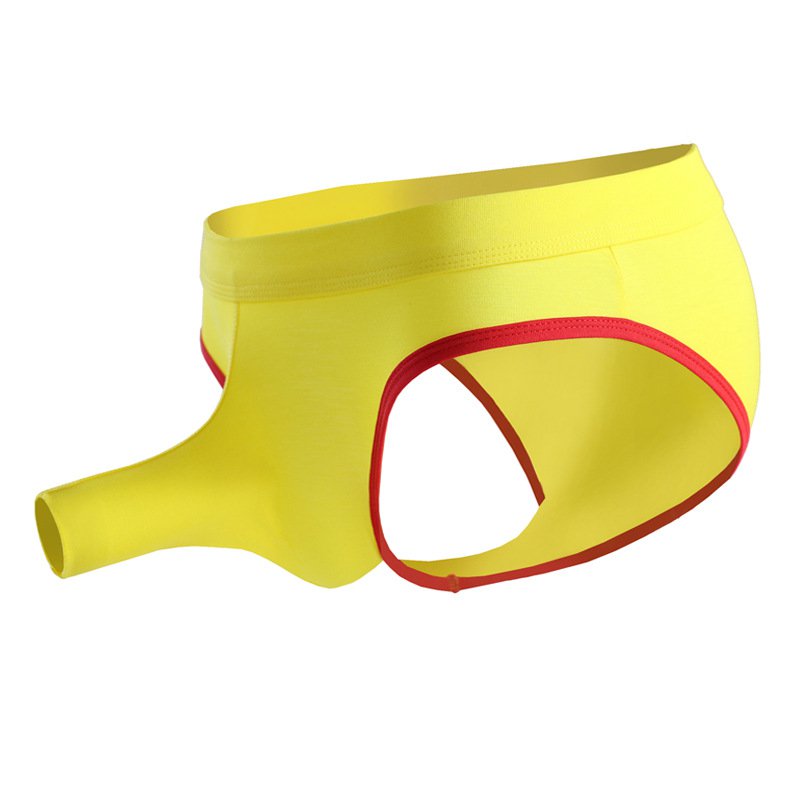 Wholesale 6PK multi-color sexy Men's underwear modal youth elephant tube physiological briefs L431