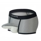 Gray Men's Sexy Underwear lingerie mesh holes JJ separator youth Physiological boxer briefs KX015PJ