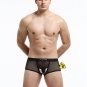 Green Men's Sexy Underwear lingerie mesh holes JJ separator youth Physiological boxer briefs KX015PJ