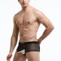 White Men's Sexy Underwear lingerie mesh holes JJ separator youth Physiological boxer briefs KX015PJ
