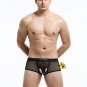 Sky Blue Men's Sexy Underwear lingerie mesh holes JJ separator Physiological boxer briefs KX015PJ