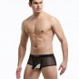 Sky Blue Men's Sexy Underwear lingerie mesh holes JJ separator Physiological boxer briefs KX015PJ