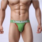 Green 3PK Men's sexy underwear lingerie cotton blend high-leg pouch briefs underpants L410 Green 3PK Men's sexy underwear lingerie cotton blend high-leg pouch briefs underpants L410