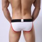 White 3PK Men's sexy underwear lingerie cotton blend high-leg pouch briefs underpants L410