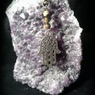 Handmade Fatima's necklace with Eye of Tiger Stone