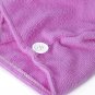 2 Pack Purple Fast Drying Microfiber Hair Towel Wrapped Turbie Twist Wrap USA