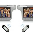 2018 GRAY PAIR DUAL DIGITAL SUNVISOR VISOR MONITORS LCD CD MP3 DVD PLAYERS