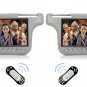 2018 GRAY PAIR DUAL DIGITAL SUNVISOR VISOR MONITORS LCD CD MP3 DVD PLAYERS