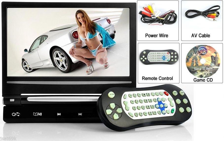 2018 ACTIVE HEADREST 9" DIGITAL UNIVERSAL MOUNT HEADREST LCD DVD PLAYER MONITOR