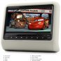 2018 BEIGE PAIR DIGITAL 9" ACTIVE RESTRAINT HEADREST DVD PLAYER MONITOR SCREENS