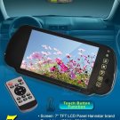 7'' TFT Screen Car Rearview Mirror Monitor with Touch Button Control Remote