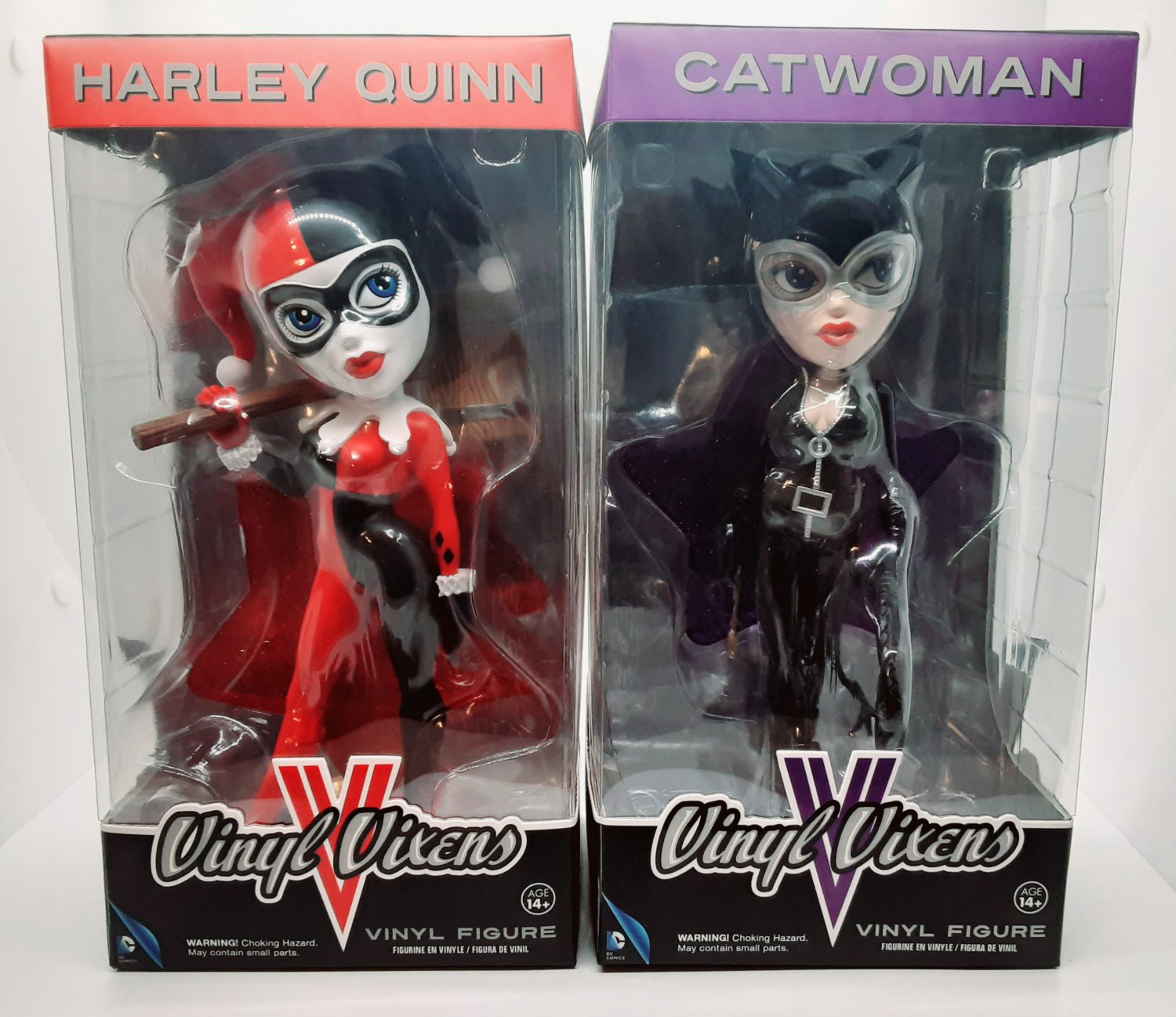 Harley Quinn & Catwoman Vinyl Vixens Figures
