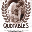 2016 Leaf Babe Ruth Collection Quotables Q2 Babe Ruth 2016 Leaf Babe Ruth Collection Quotables Q2 Babe Ruth