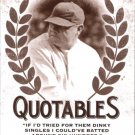 2016 Leaf Babe Ruth Collection Quotables Q7 Babe Ruth