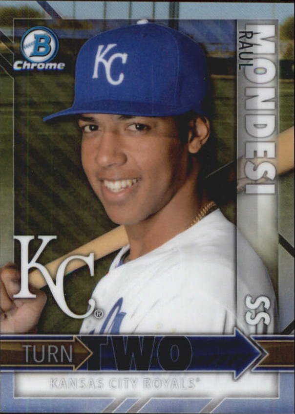2016 Bowman Chrome Turn Two TTMR Ashe Russell/Raul Mondesi