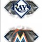 2018 Topps Stickers 137 Tampa Bay Rays/157 Miami Marlins