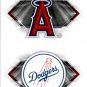 2018 Topps Stickers 138 Los Angeles Angels/166 Los Angeles Dodgers