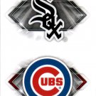 2018 Topps Stickers 140 Chicago White Sox/154 Chicago Cubs