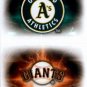 2018 Topps Stickers 151 Oakland Athletics/159 San Francisco Giants