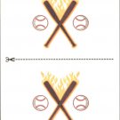 2012 Triple Play Tattoos 2 Flaming Bats