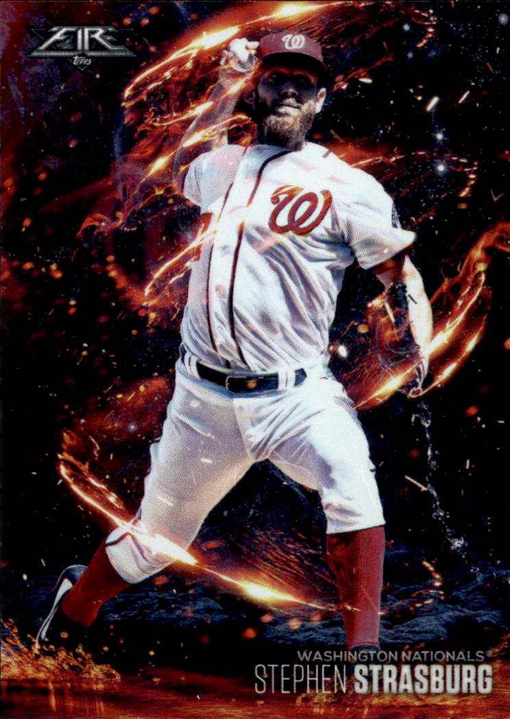 2018 Topps Fire Flame Throwers FT8 Stephen Strasburg