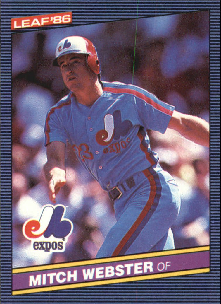 1986 Leaf 253 Mitch Webster