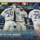 2015 Topps Update US187 Heart of the Order/Jose Bautista/Josh Donaldson/Devon Travis 2015 Topps Update US187 Heart of the Order/Jose Bautista/Josh Donaldson/Devon Travis