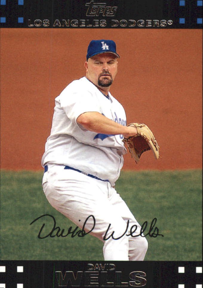 2007 Topps Update Red Back 15 David Wells