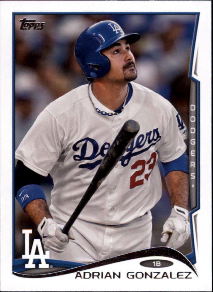 2014 Topps Mini 204 Adrian Gonzalez