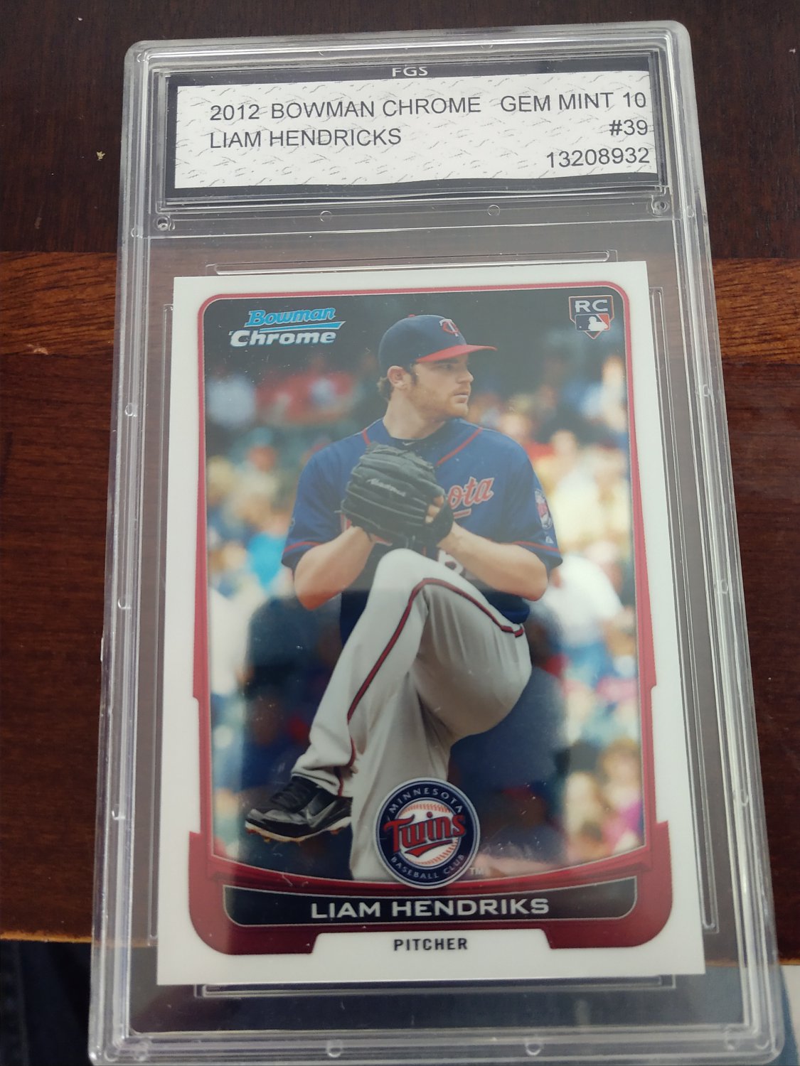 2012 Bowman Chrome 39 Liam Hendricks RC (Gem Mint 10)