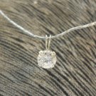 Genuine Cz Petite Pendant Solid 925 Sterling Silver n431