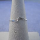 Swirl Thin Band 925 Crafted Solid Sterling Silver Ring Sz 6 New Vintage