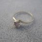 Lavender Prong Set 925 Solid Sterling Silver Ring Sz 6.75Â