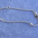 Dolphin & Ball on Snake Chain Bracelet 3mm 925 Ster Silver