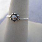 925 All Silver Fancy Solitaire Ladies Ring Size 9